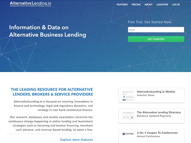 AlternativeLending website