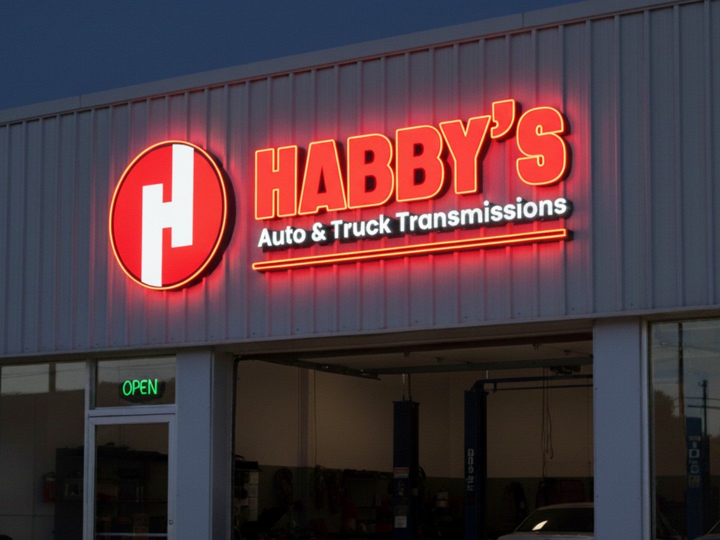 Habby's Auto & Truck Transmissions Signage Logo